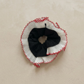 Black Double Layer Oversized Lace Hair Scrunchie